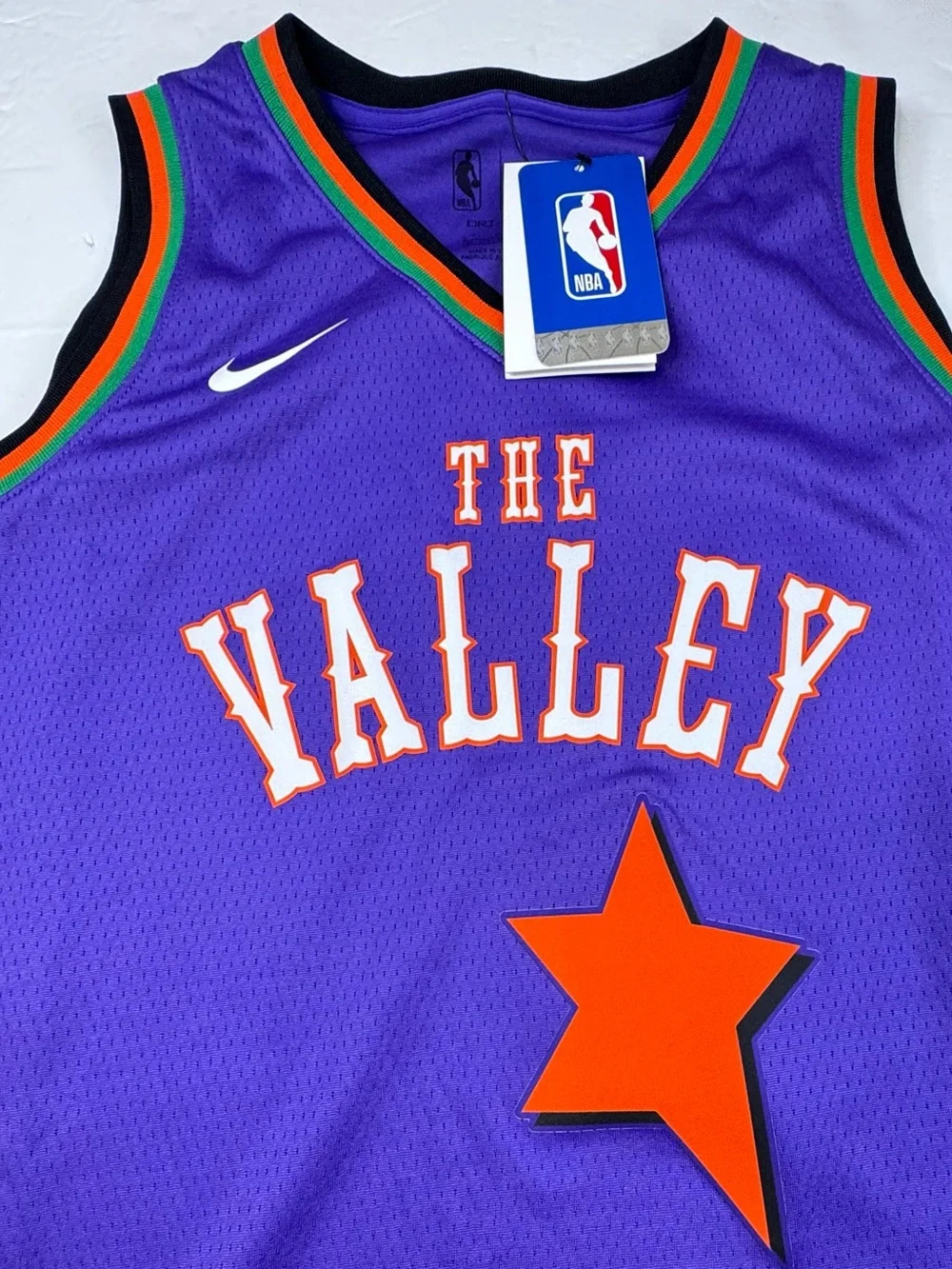 NWT Nike Phoenix Suns NBA Jersey Kids Large 14/16 Purple “The Valley” Basketball